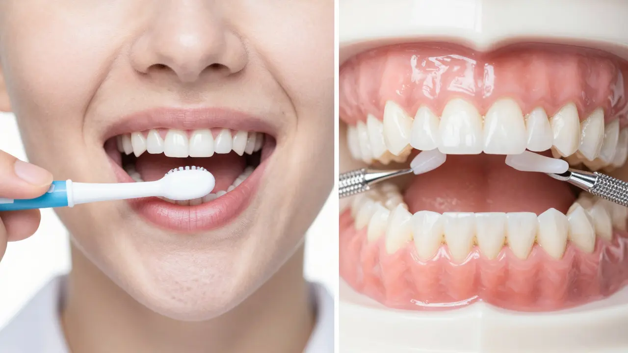 Porovnání ústní hygieny a kosmetických stomatologických metod