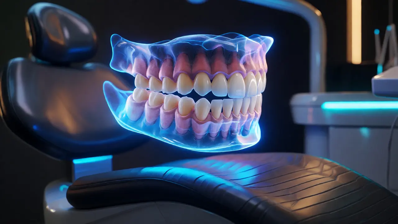 Digitální 3D plánování úsměvu s holografickým modelem zubů