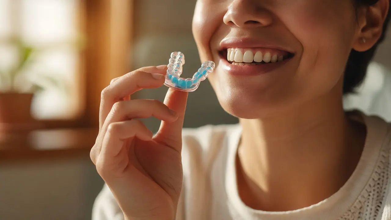 Úsměv pacienta s péčí o zuby a prevencí poškození plomb