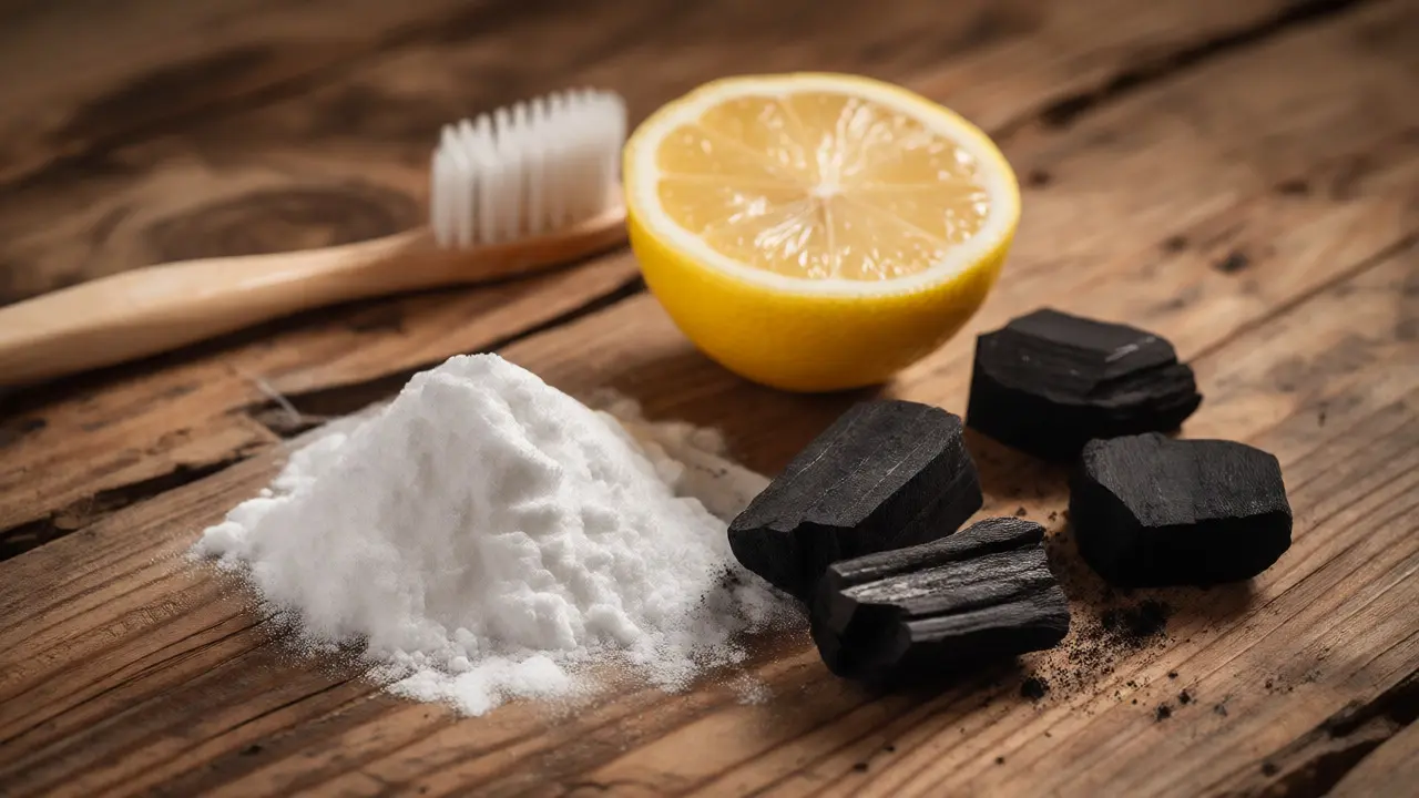 Přírodní ingredience pro bělení zubů: soda a uhlí